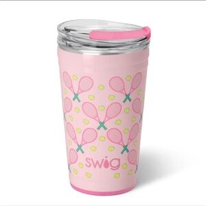 NWT Swig Life Love All Party Cup 24oz Tennis Thermos